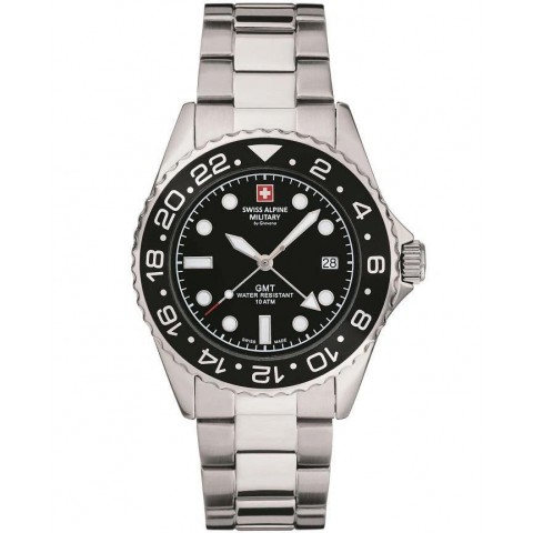 Чоловічий годинник SWISS ALPINE MILITARY GMT SAM7052.1137 Alpine by Grovana