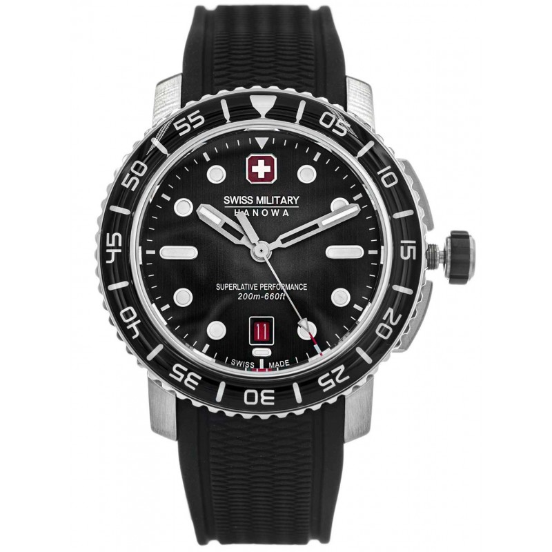 Годинник Swiss Military Hanowa SMWGN0001701 Black Marlin | «КЛОКЕР»