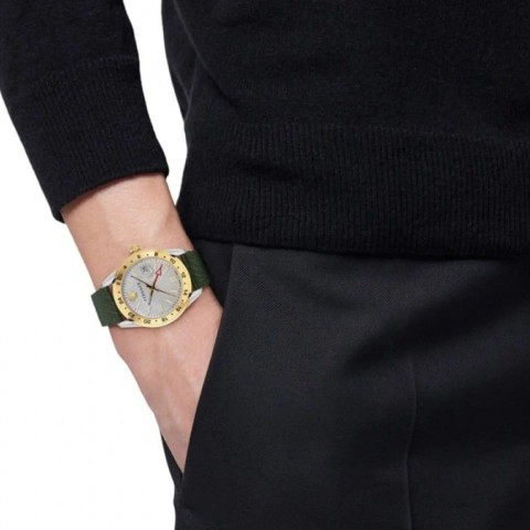 Чоловічий годинник VERSACE VE7C00223 Greca Time GMT