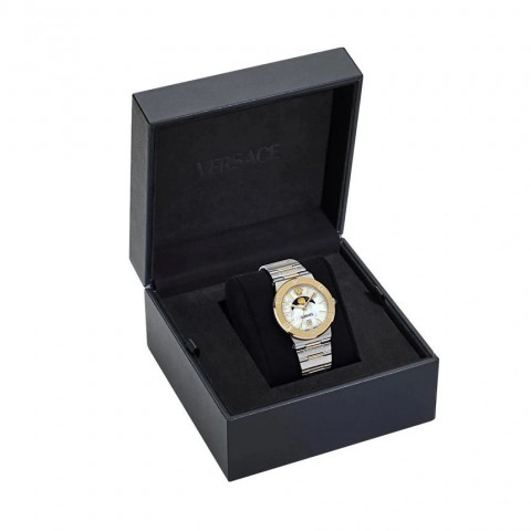 Жіночий годинник VERSACE VE7G00524 Greca Logo Moonphase Diamonds