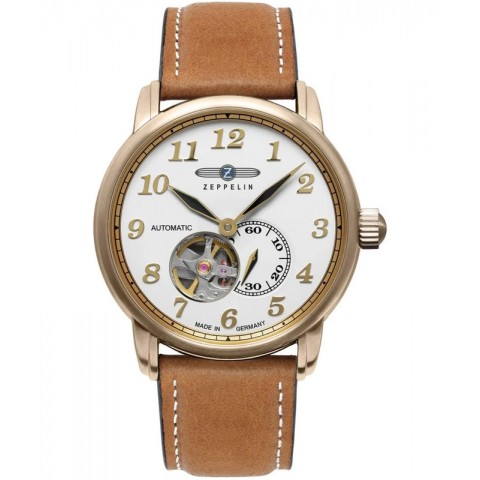 Чоловічий годинник ZEPPELIN 7664-1 LZ127 Graf Zeppelin Open Heart Automatic