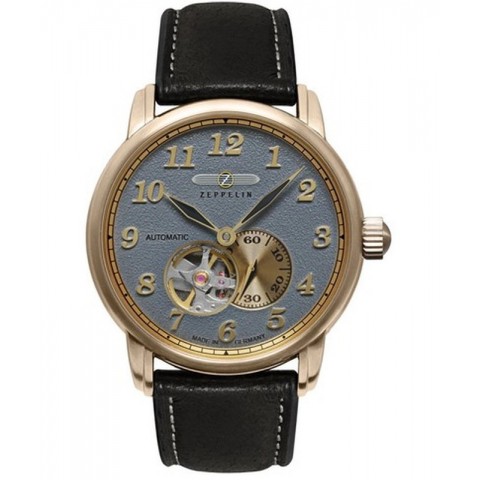 Чоловічий годинник ZEPPELIN 7664-5 LZ127 Graf Zeppelin Open Heart Automatic