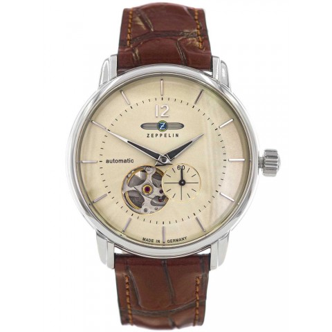 Чоловічий годинник ZEPPELIN 8166-1 LZ120 Bodensee Open Heart Automatic