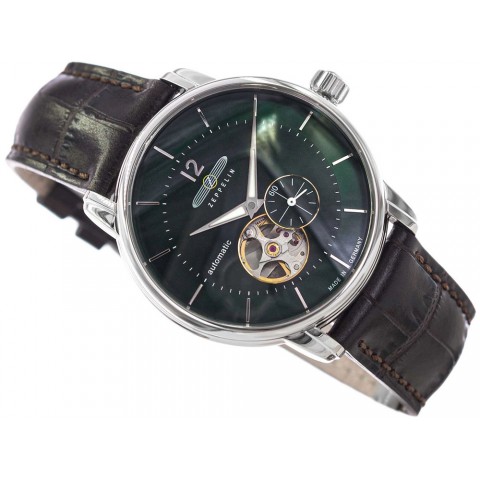 Чоловічий годинник ZEPPELIN 8166-4 LZ120 Bodensee Open Heart Automatic