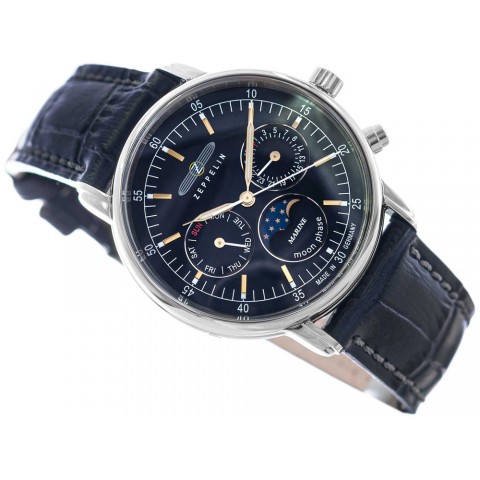 Чоловічий годинник ZEPPELIN LZ14 Marine Moonphase 8635-3