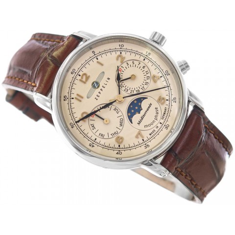 Чоловічий годинник ZEPPELIN Mediterranee Moonphase 9637-5